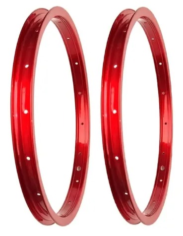 Aro 16 Alumínio Vermelho Rimaxx