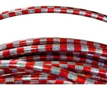 Conduíte Teflon 10 Mts Prata/Vermelho. Hol. Avios