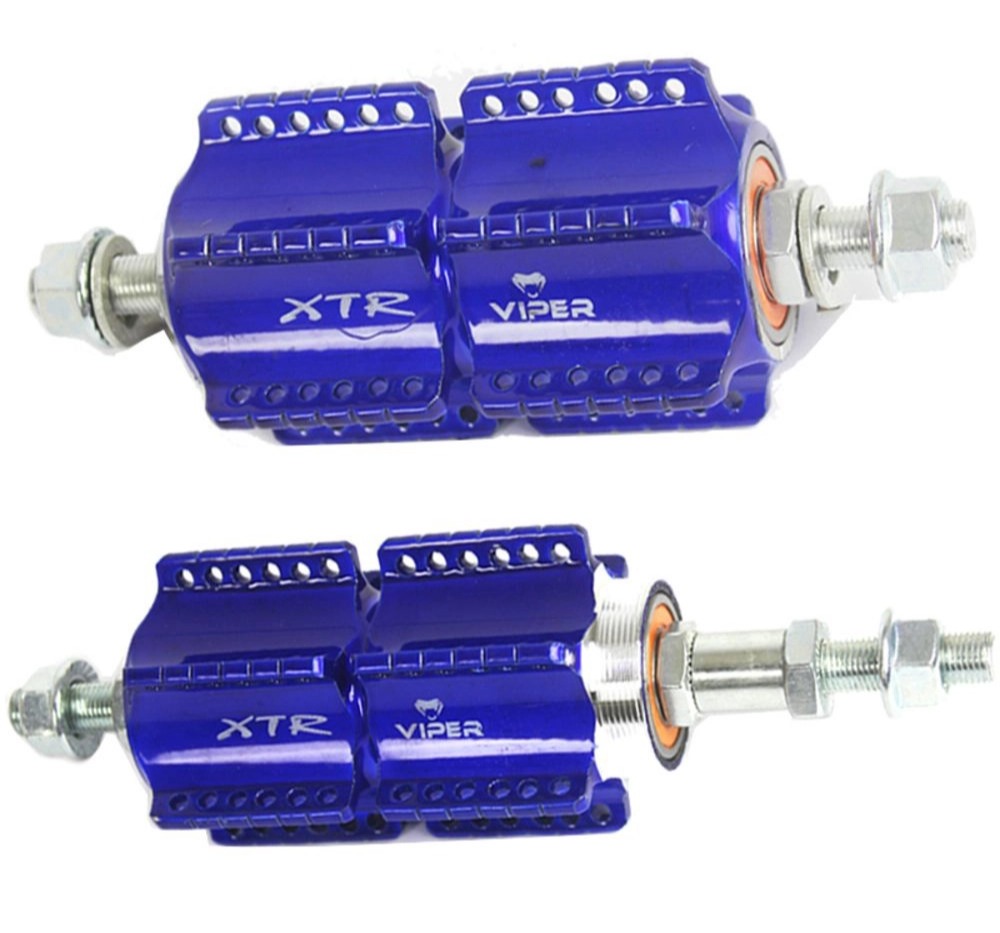 Cubo Dianteiro/Traseiro Alumínio Rolamento 72 Furos XTR Azul Gálico