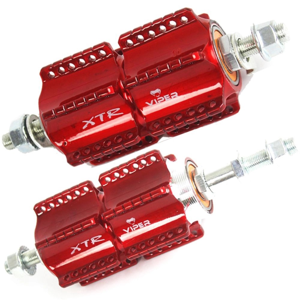 Cubo Dianteiro/Traseiro Alumínio Rolamento 72 Furos XTR Vermelho Gálico