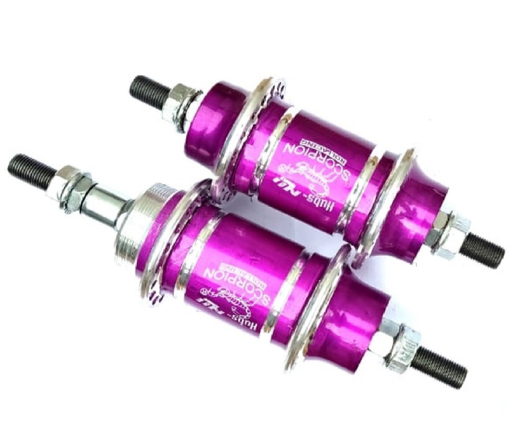 Cubo Dianteiro/Traseiro Alumínio Rolamento 36 Furos Violeta NIL