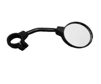 Espelho Retrovisor Pequeno Infantil Haste Curta Preto. Allkar