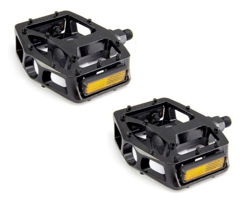 Pedal de Alumínio Plataforma Rf Preto Neco/Import