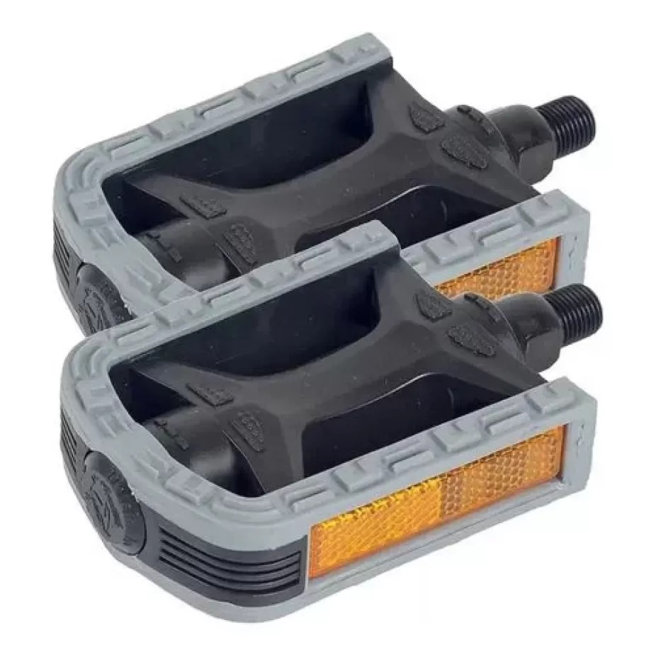 Pedal Nylon Bicolor Sueco Cinza/Preto Royalciclo