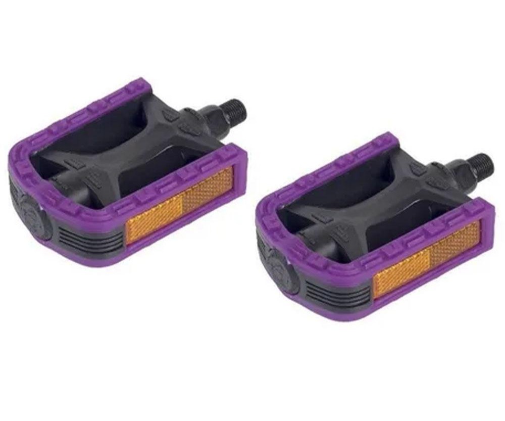 Pedal Nylon Bicolor Sueco Roxo Metalciclo