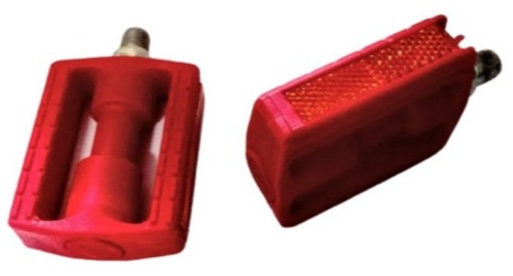 Pedal Nylon Infantil Vermelho Amr