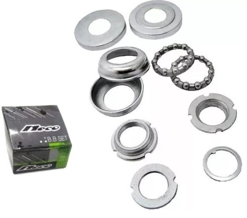Movimento Central 45 mm Cromado com Colar Aço Neco