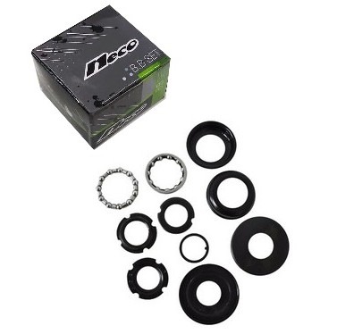 Movimento Central 45 mm Preto com Colar Aço Neco