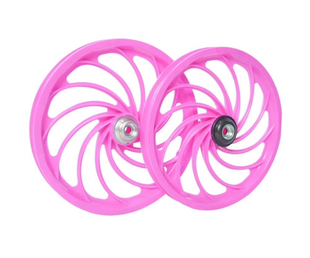 Roda 16 Nylon Dianteira/Traseira Rosa/Roda Jks