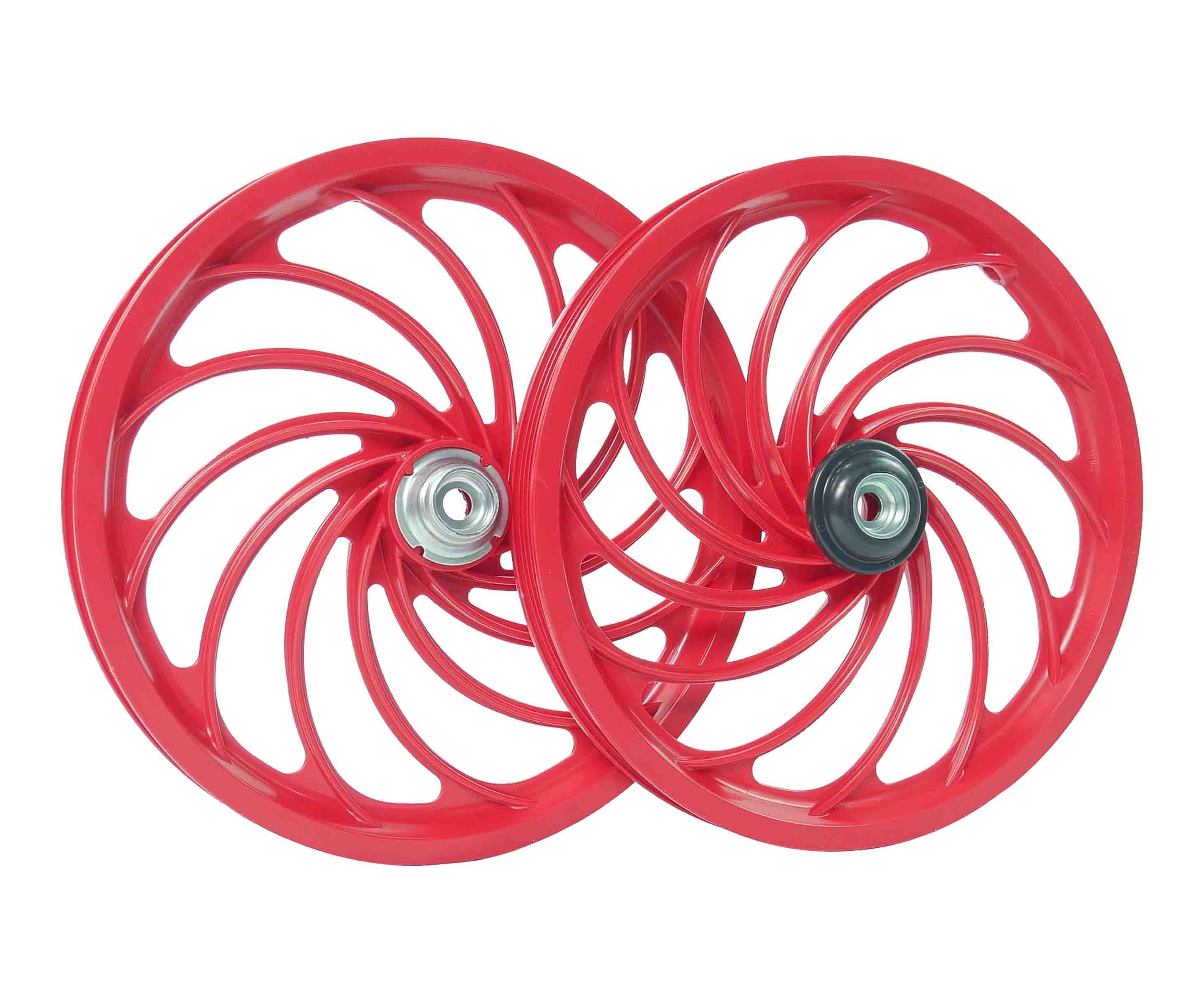 Roda 16 Nylon Dianteira/Traseira Vermelho Jks