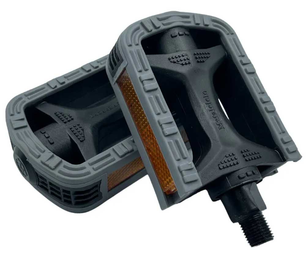 Pedal Nylon Bicolor Inglês Cinza/Preto Royalciclo