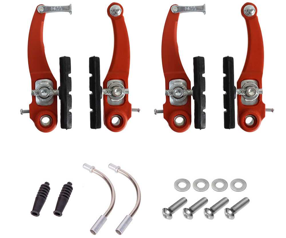 Freio V-Brake Nylon Pino Vermelho Paco