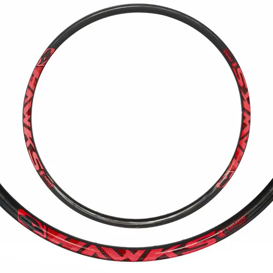 Aro 29 Aero Disco 36 Furos Preto Adesivo Vermelho KSW