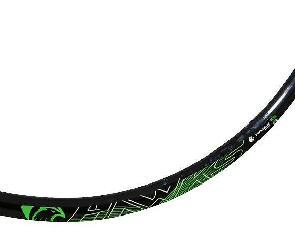 Aro 29 Aero Disco 36 Furos Preto Adesivo Verde KSW