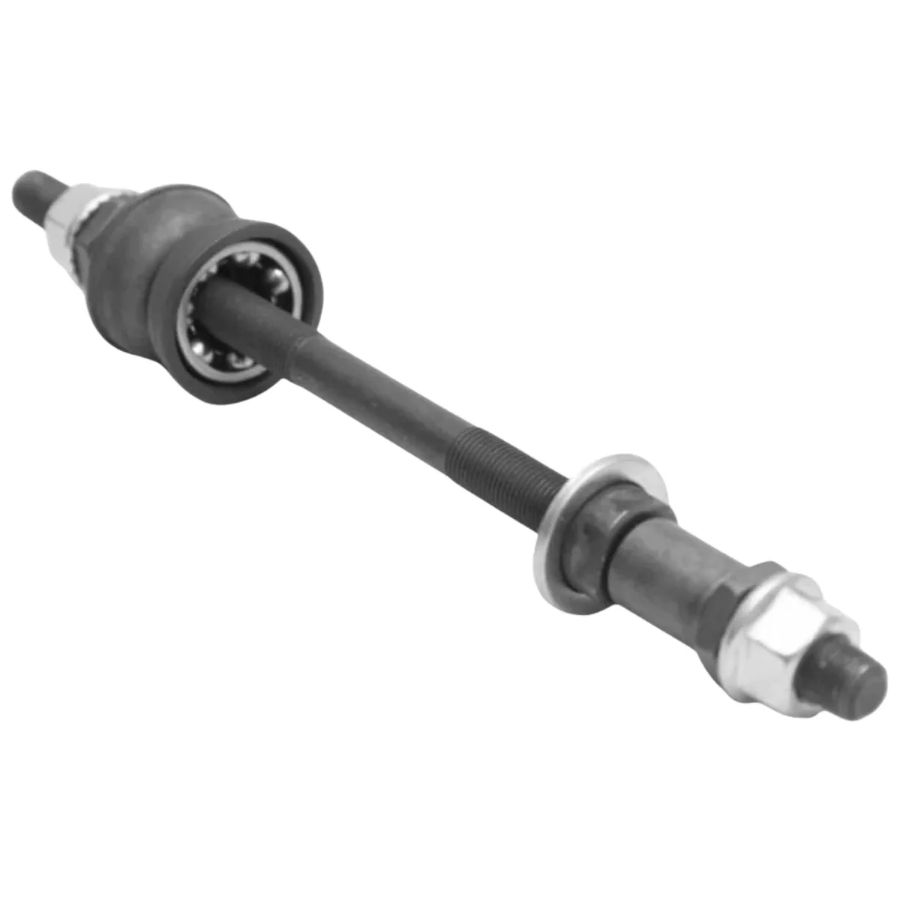 Eixo Traseiro 185 mm com Cxa Colar Aço Prot. Po Preto Shunfeng