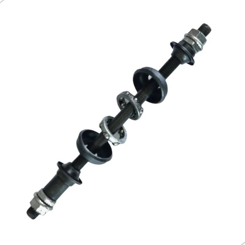 Eixo Traseiro 200 mm com Caixa Colar Aço Shunfeng - C4